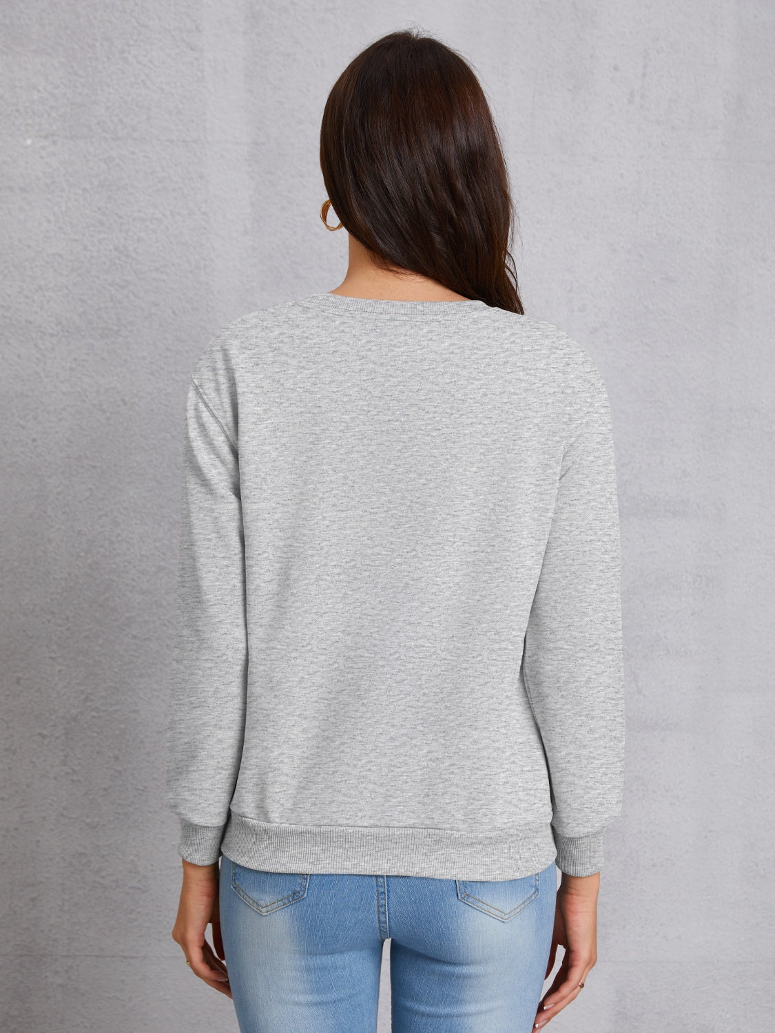 Goose Graphic Round Neck Sweatshirt